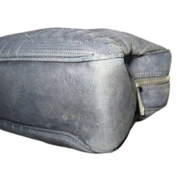 BALLY Black leather handbag with matching pochette Vintage - Picture 6 of 14